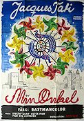 Min onkel 1958 poster Jean-Pierre Zola Adrienne Servantie Jacques Tati Affischkonstnär: Olle Olsson Hagalund Konstaffischer