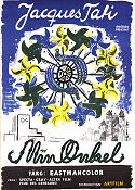 Min onkel 1958 poster Jean-Pierre Zola Adrienne Servantie Jacques Tati Affischkonstnär: Olle Olsson Hagalund Konstaffischer