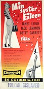 Min syster Eileen 1956 poster Janet Leigh Damer