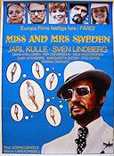 Miss and Mrs Sweden 1969 poster Jarl Kulle Sven Lindberg Margareta Sjödin Gunn Wållgren Meg Westergren Göran Gentele Text: Lars Forssell Glasögon Kultfilmer