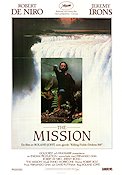 The Mission 1986 poster Robert De Niro Jeremy Irons Ray McAnally Roland Joffé Religion