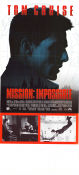 Mission: Impossible 1996 poster Tom Cruise Jon Voight Jean Reno Brian De Palma Agenter
