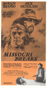 The Missouri Breaks 1976 poster Marlon Brando Jack Nicholson Randy Quaid Arthur Penn