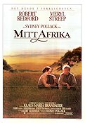 Mitt Afrika 1985 poster Meryl Streep Robert Redford Klaus Maria Brandauer Sydney Pollack Text: Karen Blixen Berg Romantik