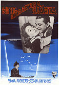 Mitt dåraktiga hjärta 1949 poster Dana Andrews Susan Hayward Mark Robson