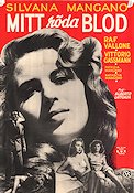 Mitt röda blod 1953 poster Silvana Mangano Raf Vallone Vittorio Gassman Alberto Lattuada