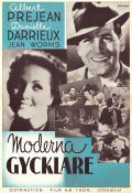 Moderna gycklare 1934 poster Albert Préjean Danielle Darrieux Raymond Cordy Curtis Bernhardt Eric Rohman art