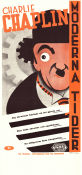 Moderna tider 1936 poster Paulette Goddard Henry Bergman Charlie Chaplin