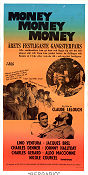 Money Money Money 1973 poster Jacques Brel Claude Lelouch Pengar