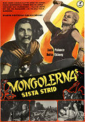 Mongolernas sista strid 1961 poster Jack Palance Anita Ekberg André De Toth