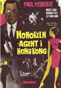 Monokeln agent i Hong Kong 1964 poster Paul Meurisse Marcel Dalio Olivier Despax Georges Lautner Agenter Asien