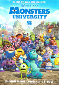 Monsters University 2013 poster Dan Scanlon Filmbolag: Pixar Animerat Skola