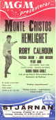 Monte Cristos hemlighet 1961 poster Rory Calhoun Patricia Bredin John Gregson Robert S Baker