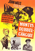 Montys dubbelgångare 1958 poster ME Clifton James John Mills Cecil Parker John Guillermin Krig