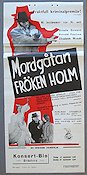 Mordgåtan fröken Holm 1939 poster Ursula Deinert