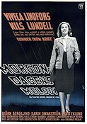 Morgondagens melodi 1942 poster Viveca Lindfors Nils Lundell Björn Berglund Betty Bjurström Ragnar Frisk