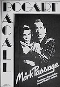 Mörk passage 1947 poster Humphrey Bogart Lauren Bacall