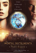 The Mortal Instruments: City of Bones 2013 poster Lily Collins Jamie Campbell Bower Robert Sheehan Harald Zwart