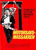 Motorsågsmassakern 1974 poster Marilyn Burns Edwin Neal Allen Danziger Tobe Hooper
