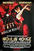 Moulin Rouge 2001 poster Nicole Kidman Ewan McGregor Baz Luhrmann Romantik Musikaler