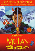 Mulan 1998 poster Ming-Na Wen Tony Bancroft Animerat Asien Berg