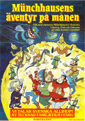 Münchhausens äventyr på månen 1982 poster Jean Image Animerat