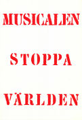 Musikalen Stoppa Världen 1966 affisch Rune Olson Helena Fernell Hitta mer: Svenska Teatern Musikaler