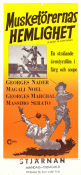Musketörernas hemlighet 1962 poster George Nader Magali Noel Georges Marchal Siro Marcellini