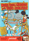 Musse Pigg Långben och Pluto jubilerar 1973 poster Musse Pigg Mickey Mouse Från serier