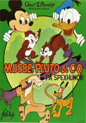 Musse Pluto och C:O på spexhumör 1975 poster Musse Pigg Kalle Anka Pluto Piff och Puff Jack Hannah