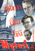 Myteri 1935 poster Charles Laughton Clark Gable Franchot Tone Frank Lloyd