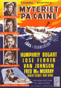Myteriet på Caine 1954 poster Humphrey Bogart José Ferrer Van Johnson Edward Dmytryk Skepp och båtar