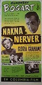 Nakna nerver 1950 poster Humphrey Bogart Gloria Grahame