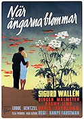 När ängarna blommar 1946 poster Sigurd Wallén Blommor och växter
