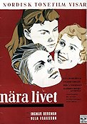 Nära livet 1958 poster Eva Dahlbeck Ingrid Thulin Bibi Andersson Barbro Hiort af Ornäs Erland Josephson Max von Sydow Ingmar Bergman