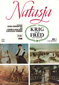 Natasja Krig och Fred 1965 poster Lyudmila Saveleva Vyacheslav Tikhonov Sergey Bondarchuk Text: Leo Tolstoy Ryssland Krig