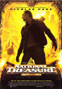 National Treasure 2004 poster Nicolas Cage Diane Kruger Justin Bartha Jon Turteltaub