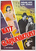 Natt i glädjekvarteret 1950 poster Marianne Hoppe Damer