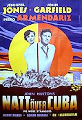 Natt över Cuba 1949 poster Jennifer Jones John Garfield John Huston