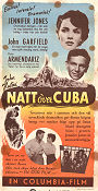 Natt över Cuba 1949 poster Jennifer Jones John Huston