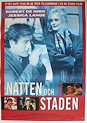 Natten och staden 1992 poster Robert De Niro Jessica Lange Cliff Gorman Irwin Winkler