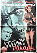 Nattens vargar 1941 poster Tyrone Power Dorothy Lamour Edward Arnold