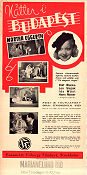 Nätter i Budapest 1935 poster Martha Eggerth Leo Slezak Viktor Tourjansky Filmen från: Austria