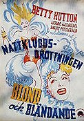 Nattklubbsdrottningen 1945 poster Betty Hutton