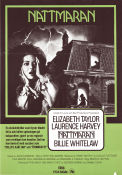Nattmaran 1973 poster Elizabeth Taylor Laurence Harvey Billie Whitelaw Brian G Hutton