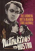 Nattvaktens hustru 1947 poster Åke Grönberg Britta Holmberg Sture Lagerwall Bengt Palm