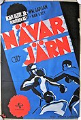 Nävar av järn 1938 poster Noah Beery Jr Milton Carruth Boxning