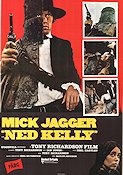 Ned Kelly 1970 poster Mick Jagger Clarissa Kaye-Mason Tony Richardson Filmen från: Australia Kändisar