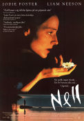 Nell 1994 poster Jodie Foster Liam Neeson Natasha Richardson Michael Apted