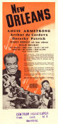 New Orleans 1947 poster Louis Armstrong Billie Holiday Jazz Musikaler